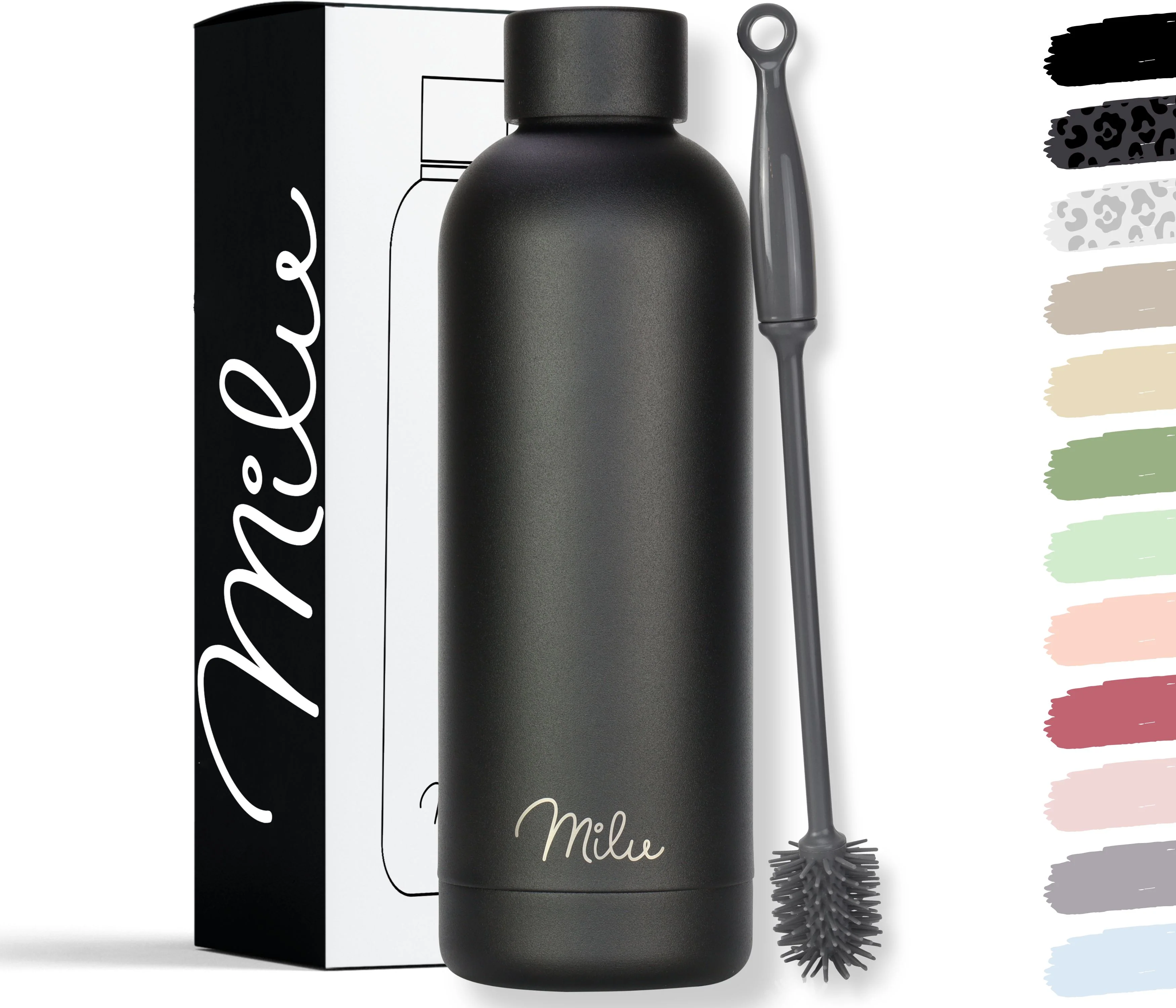 Outlet x Milu isolierte, auslaufsichere Thermosflasche, Edelstahl (500 ml, 750 ml, 1000 ml) - Image 13