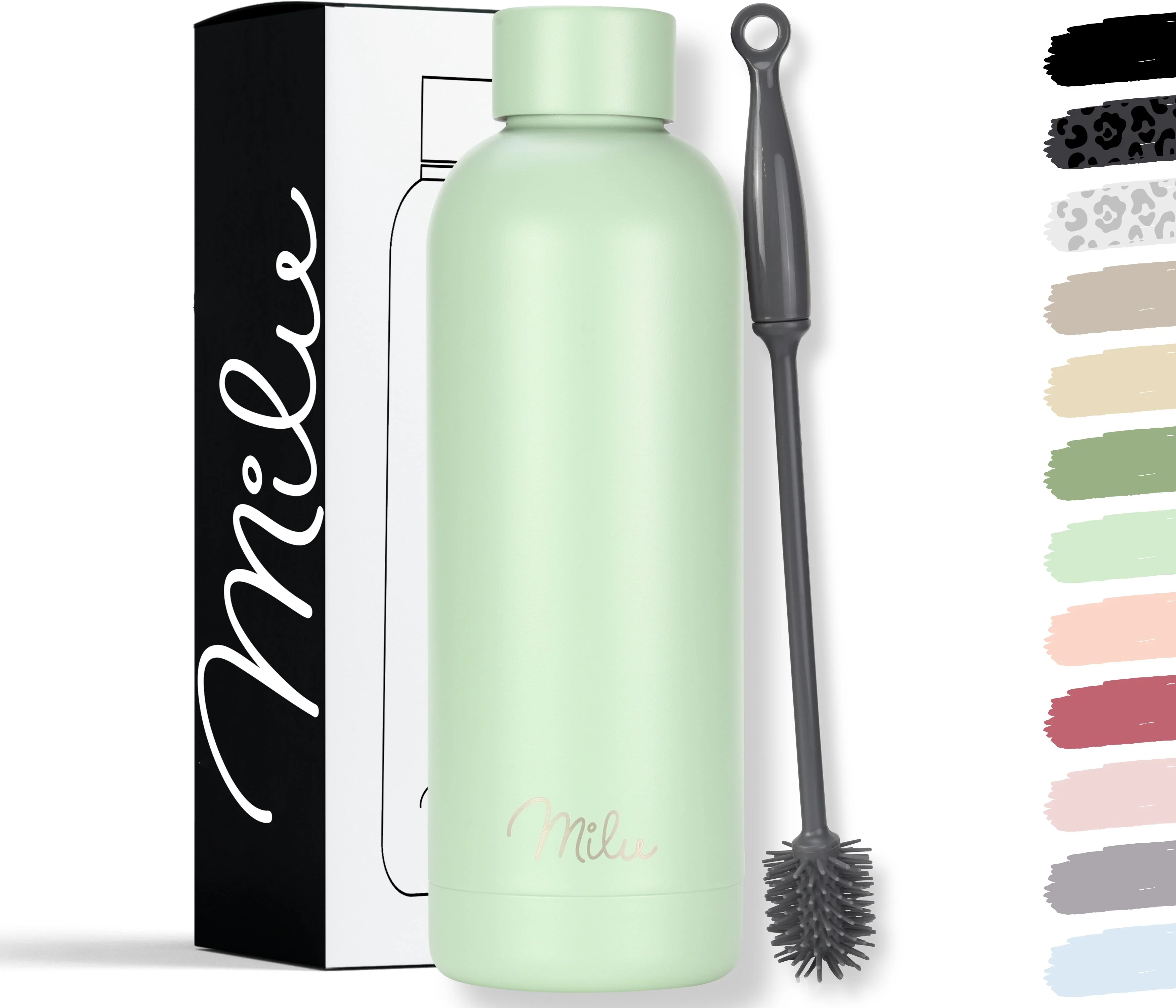 Outlet x Milu isolierte, auslaufsichere Thermosflasche, Edelstahl (500 ml, 750 ml, 1000 ml) - Image 16