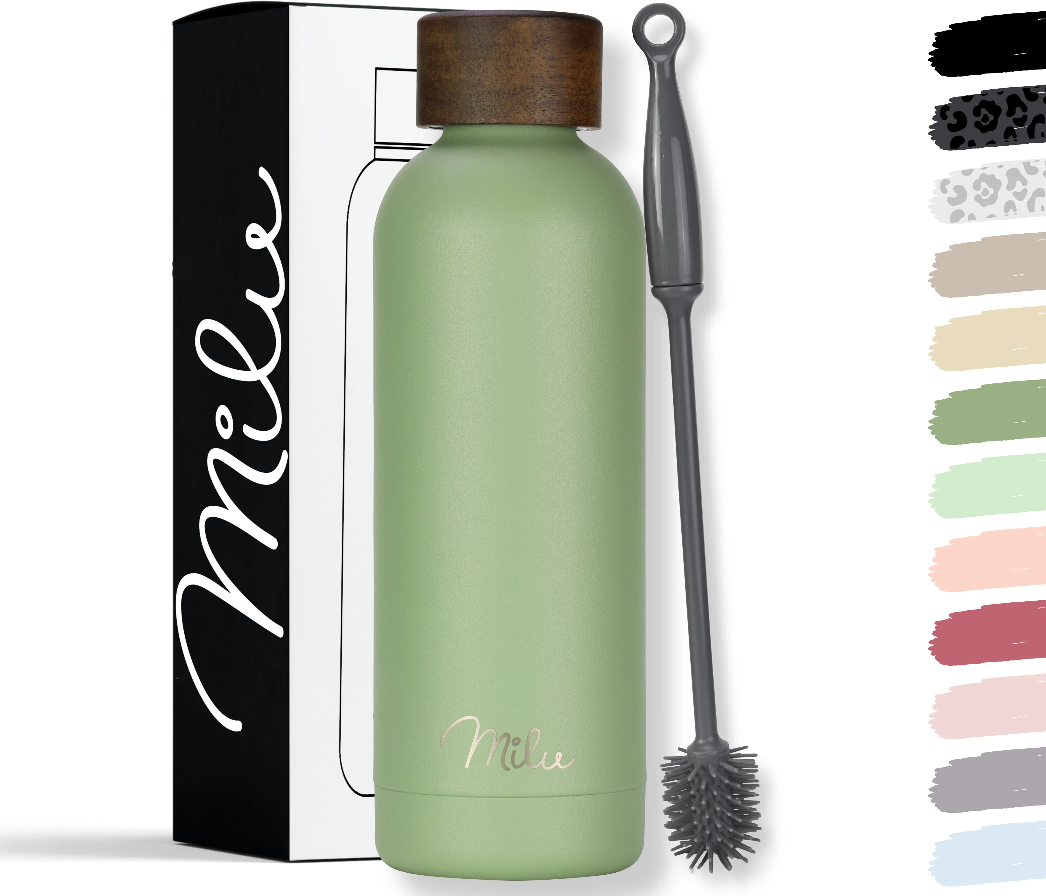Outlet x Milu isolierte, auslaufsichere Thermosflasche, Edelstahl (500 ml, 750 ml, 1000 ml) - Image 17