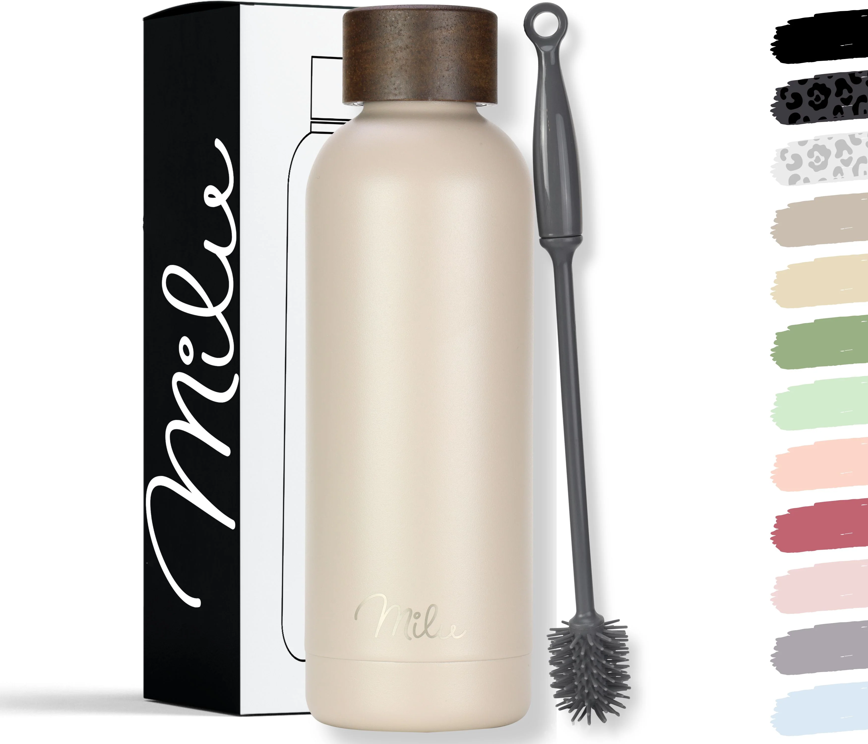 Outlet x Milu isolierte, auslaufsichere Thermosflasche, Edelstahl (500 ml, 750 ml, 1000 ml) - Image 18