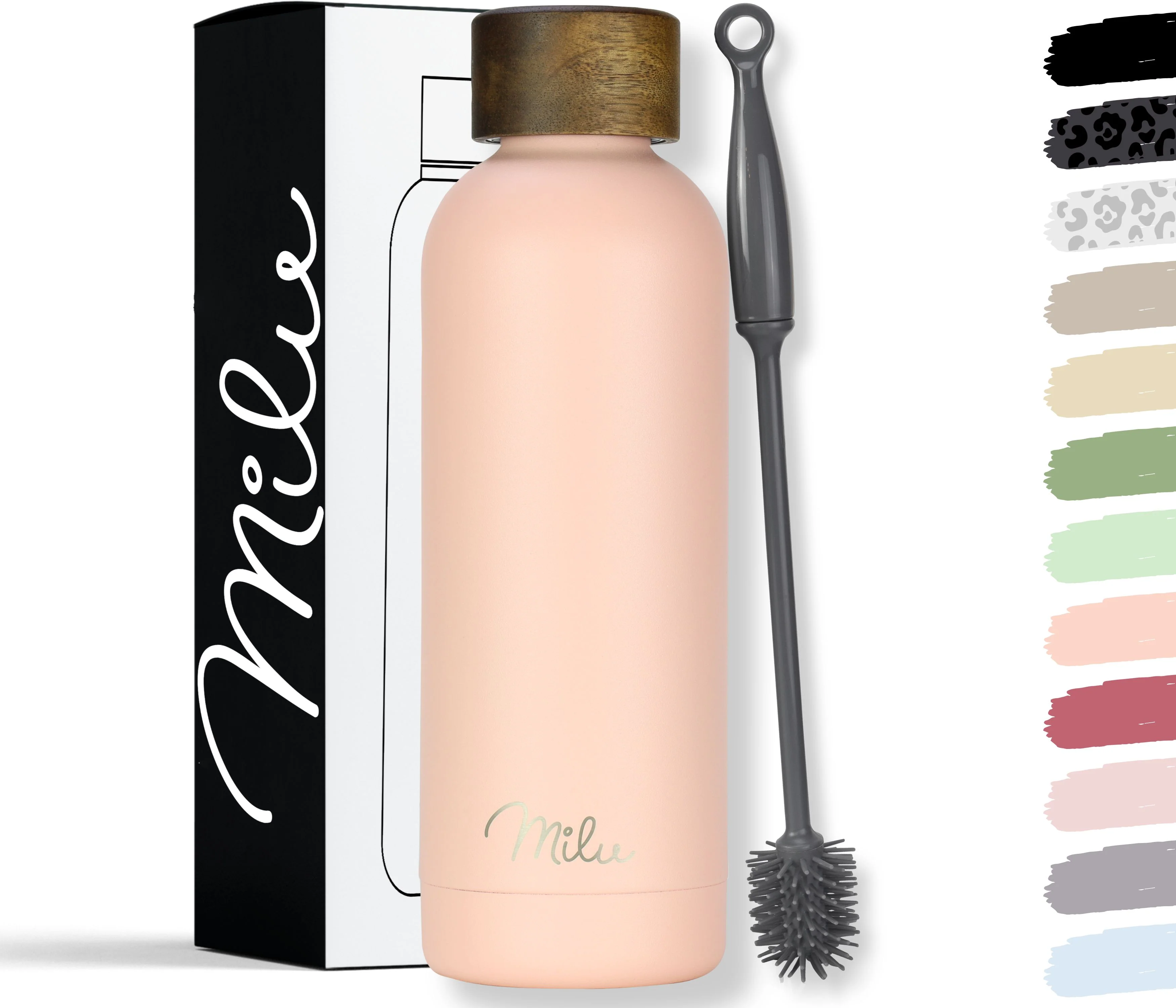 Outlet x Milu isolierte, auslaufsichere Thermosflasche, Edelstahl (500 ml, 750 ml, 1000 ml) - Image 20