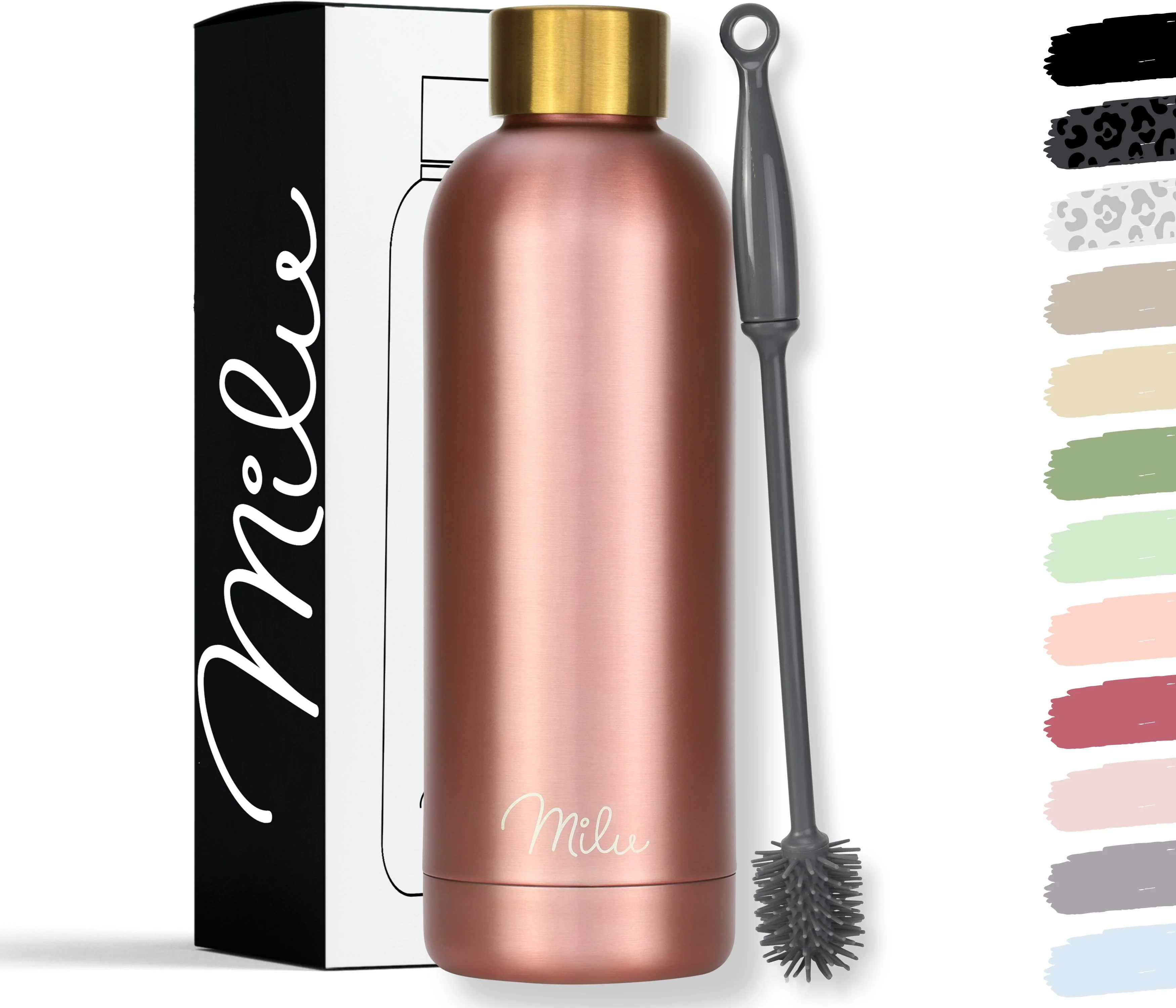 Outlet x Milu isolierte, auslaufsichere Thermosflasche, Edelstahl (500 ml, 750 ml, 1000 ml) - Image 23