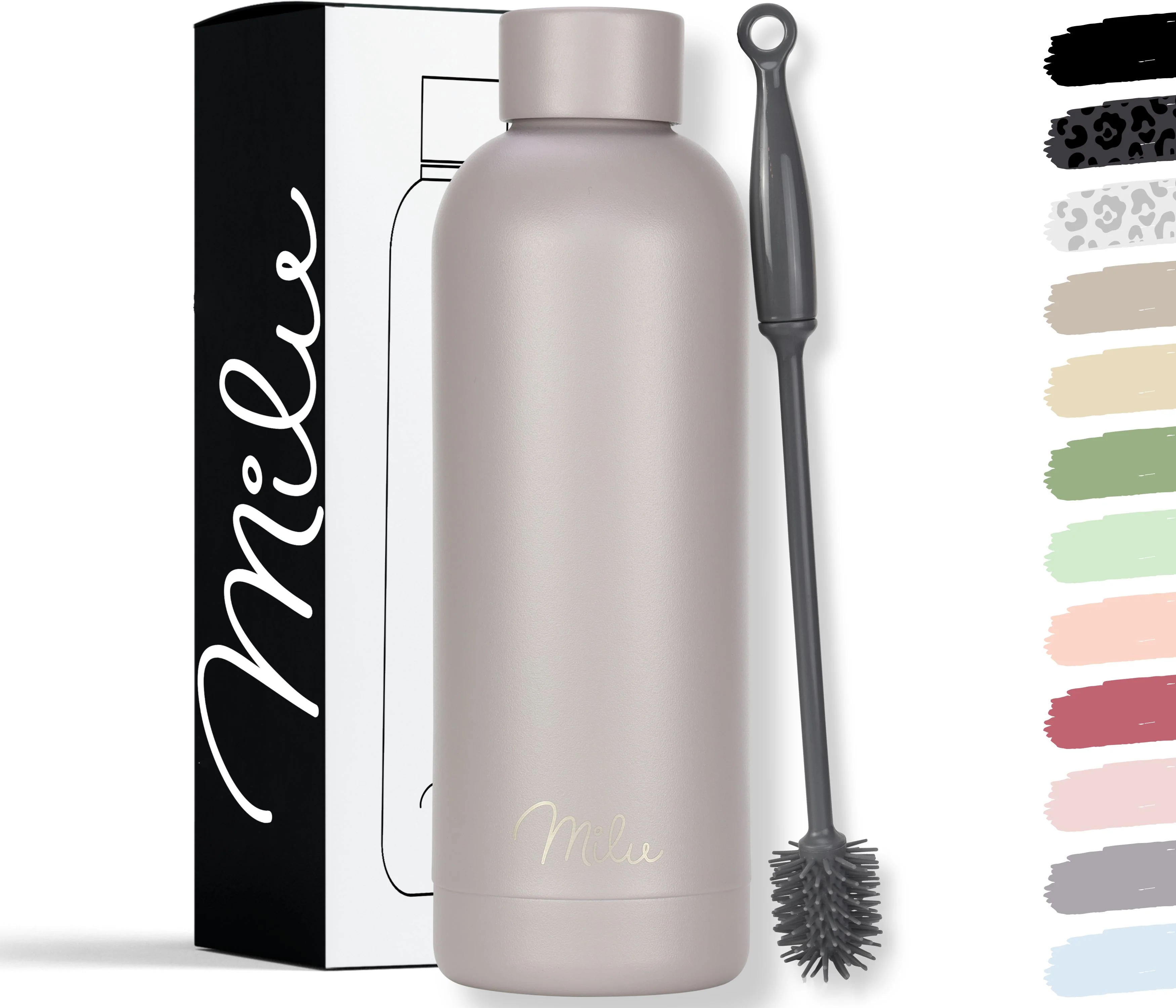 Outlet x Milu isolierte, auslaufsichere Thermosflasche, Edelstahl (500 ml, 750 ml, 1000 ml) - Image 24