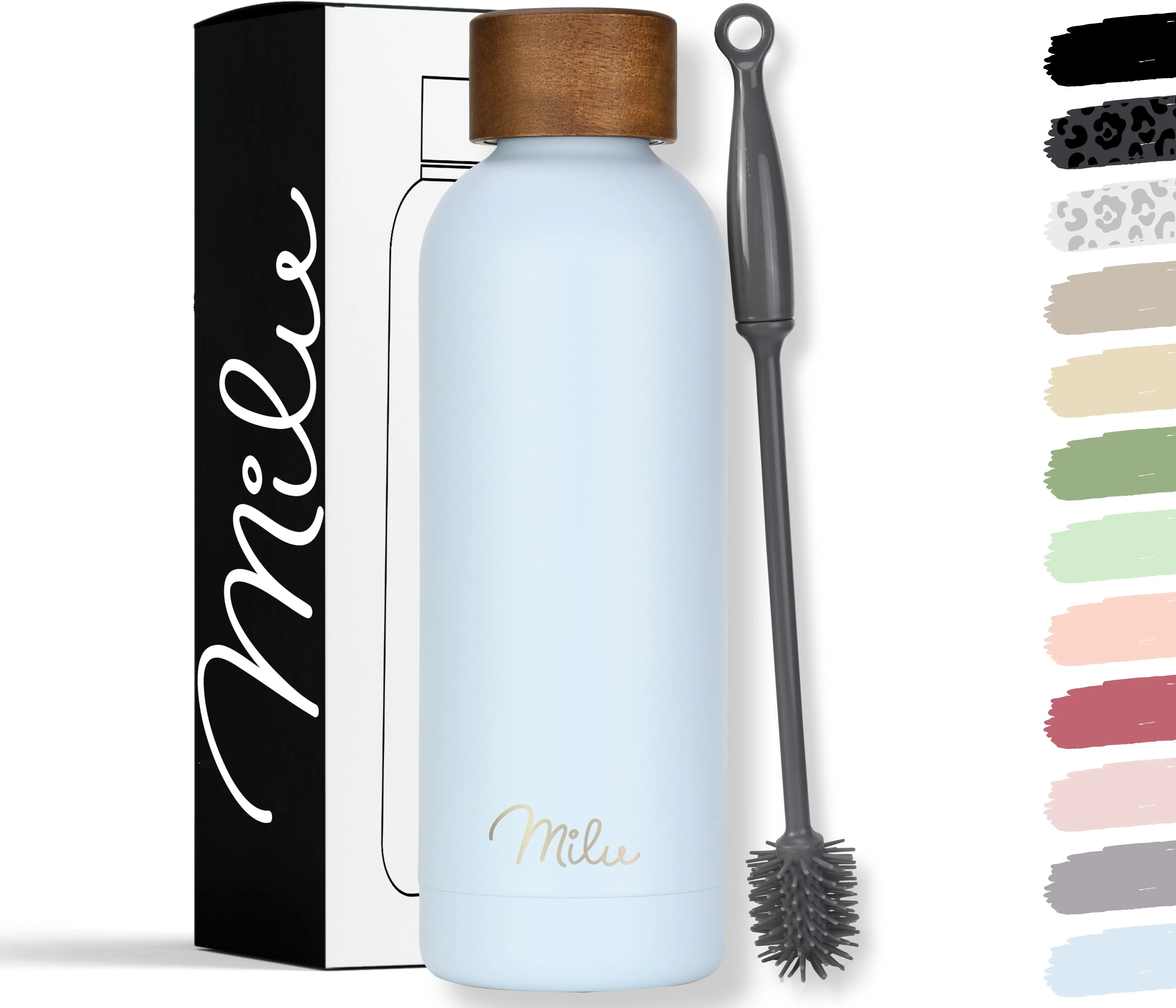 Outlet x Milu isolierte, auslaufsichere Thermosflasche, Edelstahl (500 ml, 750 ml, 1000 ml) - Image 9