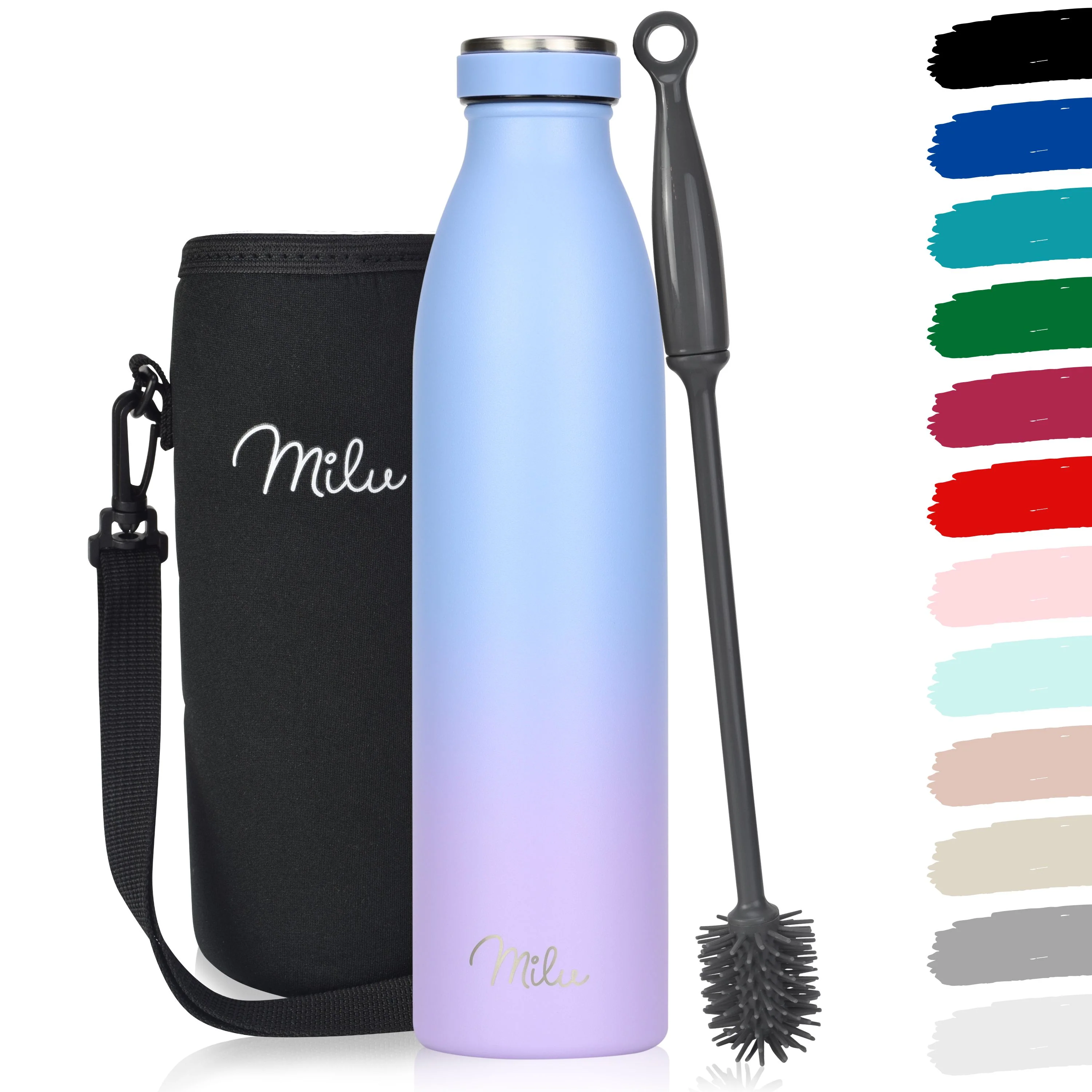 Outlet x Milu Edelstahl Trinkflasche 350ml, 500ml, 750ml, 1L, 1500ml - Image 10
