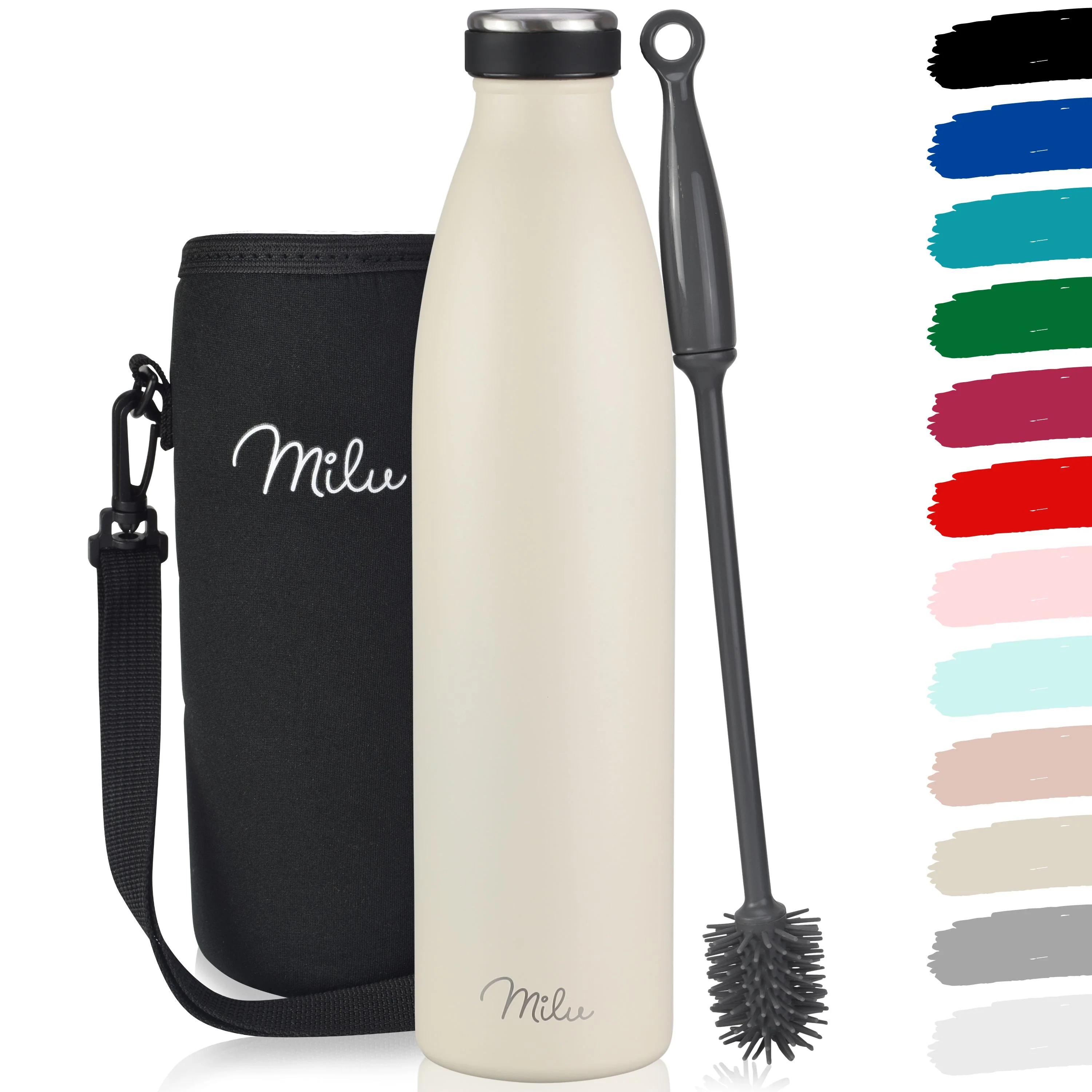 Outlet x Milu Edelstahl Trinkflasche 350ml, 500ml, 750ml, 1L, 1500ml - Image 11