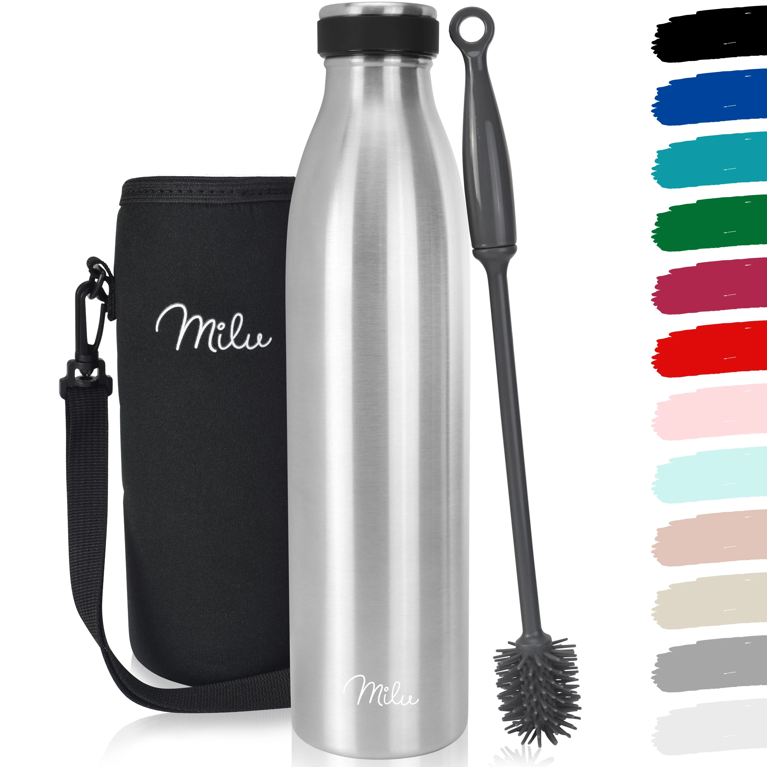 Outlet x Milu Edelstahl Trinkflasche 350ml, 500ml, 750ml, 1L, 1500ml - Image 12