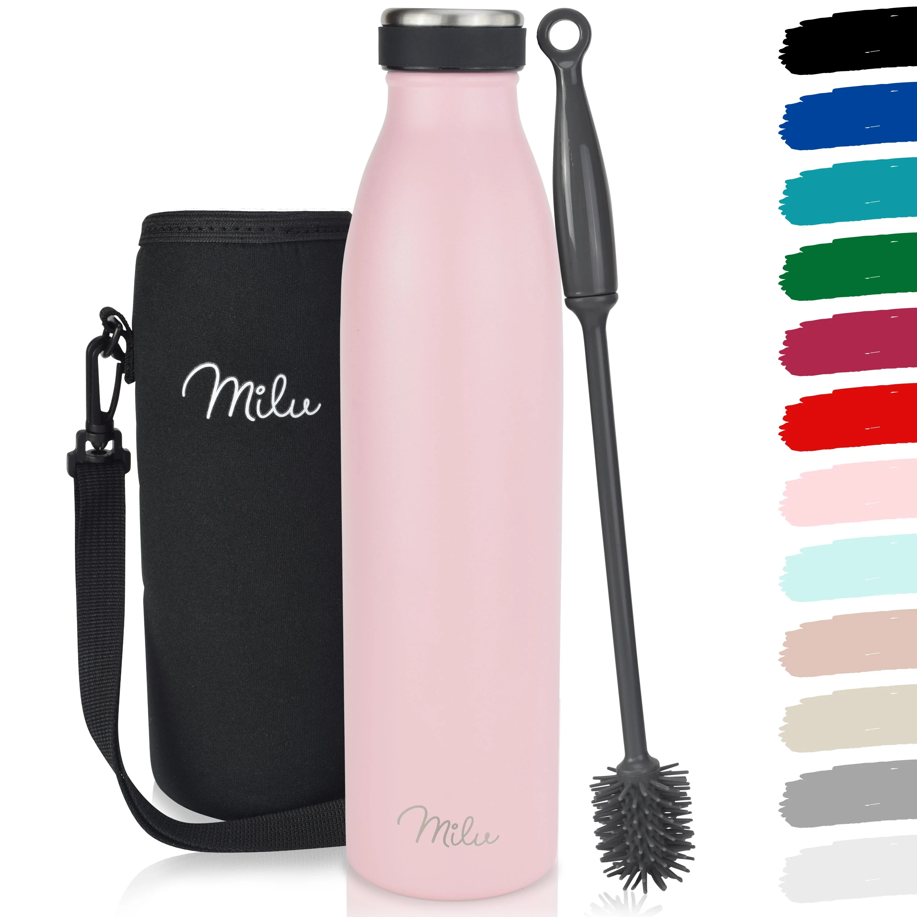 Outlet x Milu Edelstahl Trinkflasche 350ml, 500ml, 750ml, 1L, 1500ml - Image 13