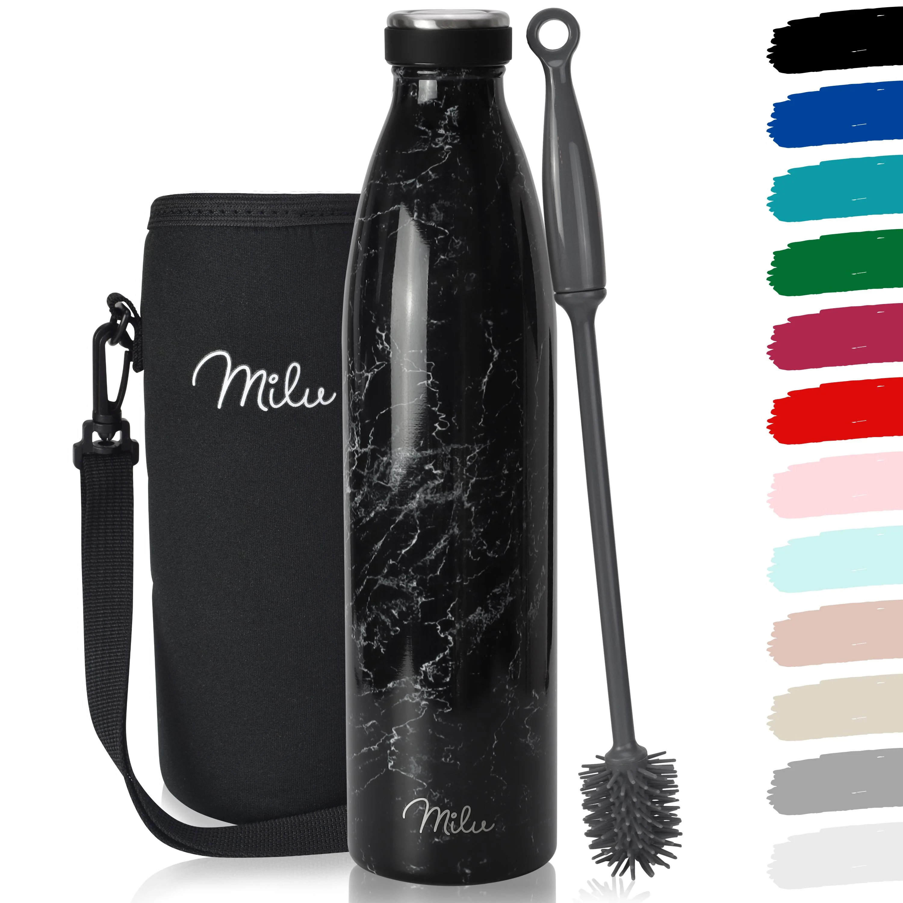 Outlet x Milu Edelstahl Trinkflasche 350ml, 500ml, 750ml, 1L, 1500ml - Image 14