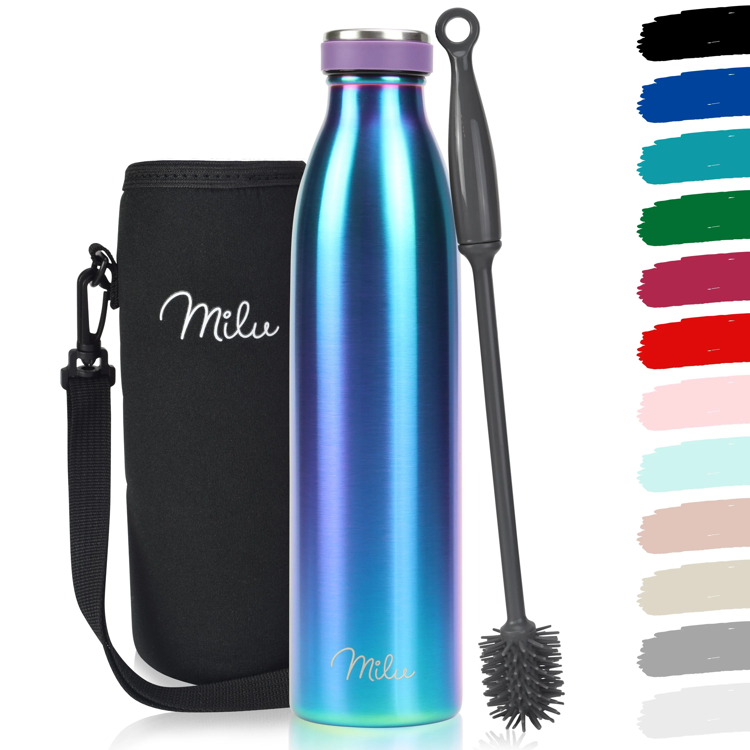 Outlet x Milu Edelstahl Trinkflasche 350ml, 500ml, 750ml, 1L, 1500ml - Image 16