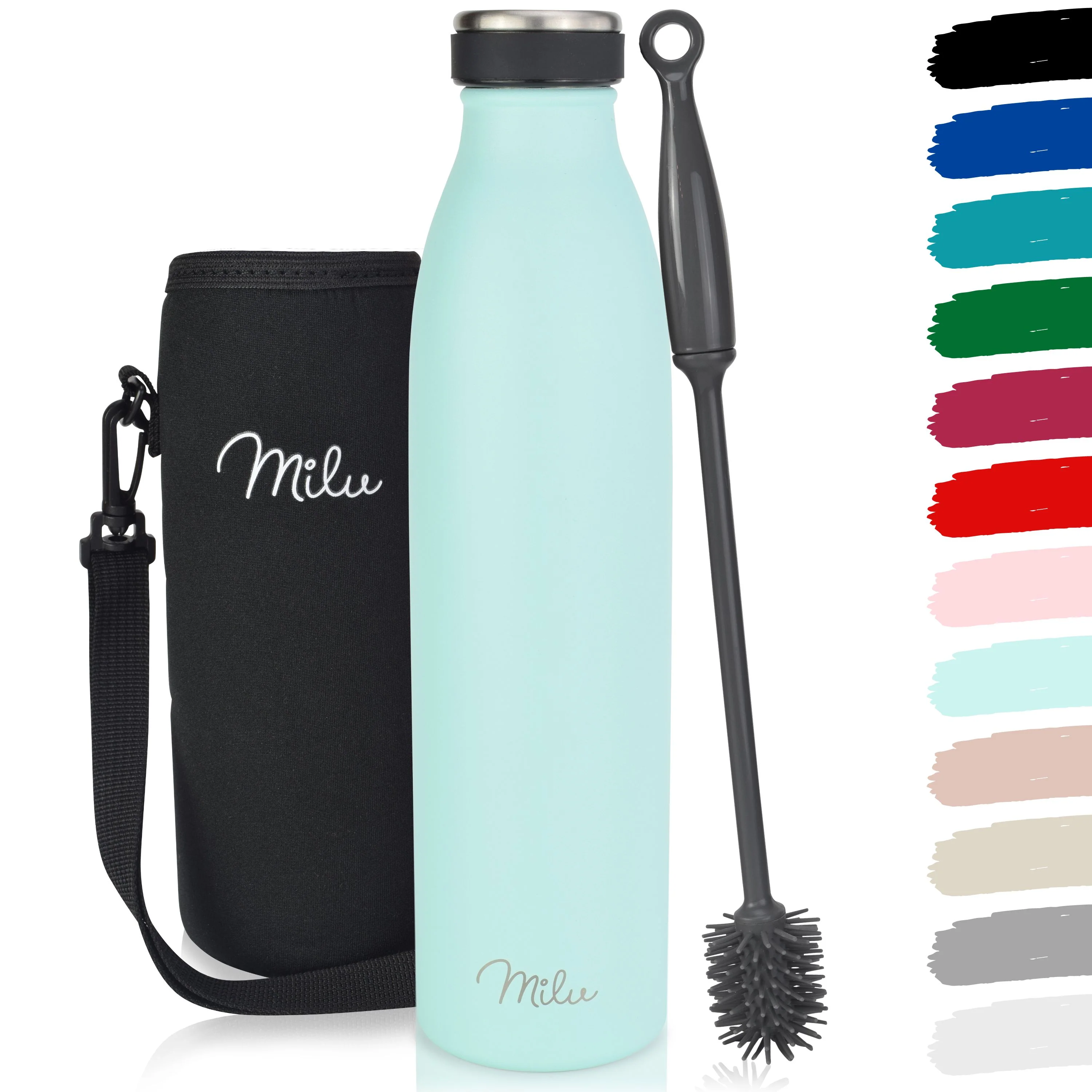 Outlet x Milu Edelstahl Trinkflasche 350ml, 500ml, 750ml, 1L, 1500ml - Image 20