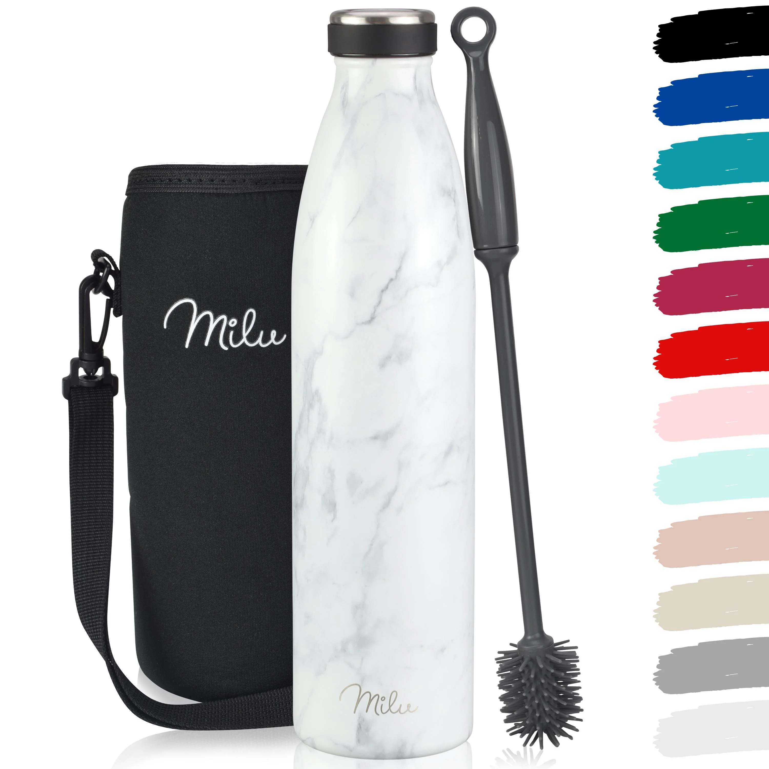 Outlet x Milu Edelstahl Trinkflasche 350ml, 500ml, 750ml, 1L, 1500ml - Image 21