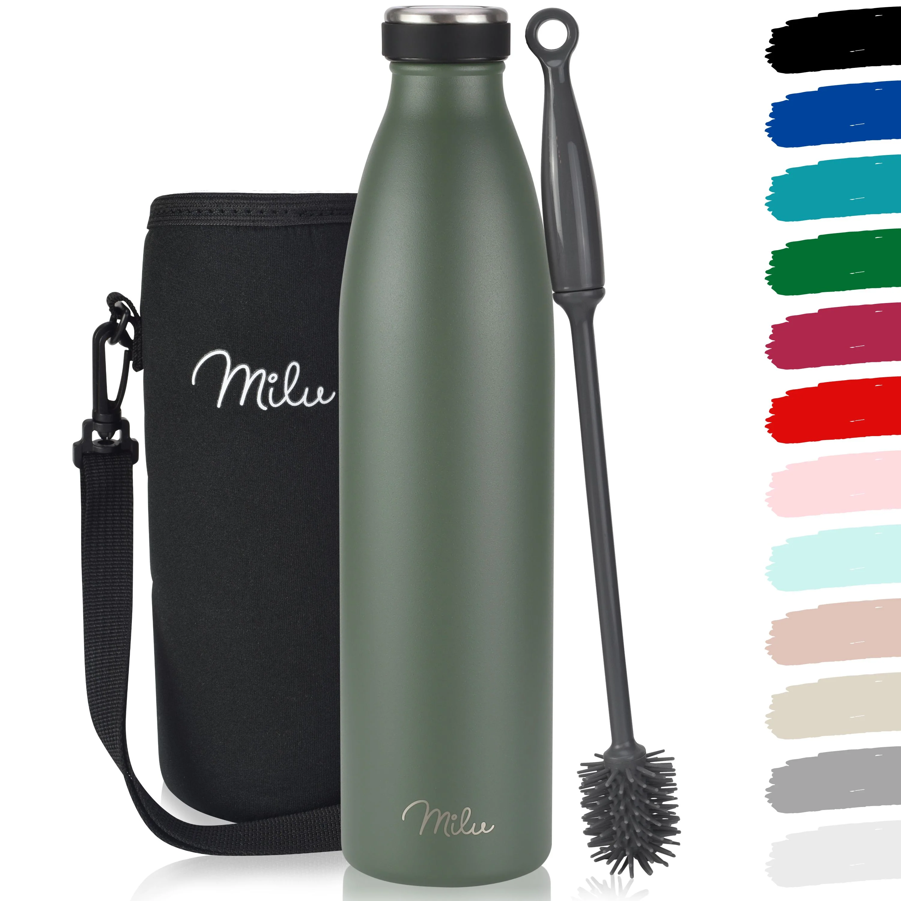 Outlet x Milu Edelstahl Trinkflasche 350ml, 500ml, 750ml, 1L, 1500ml - Image 22