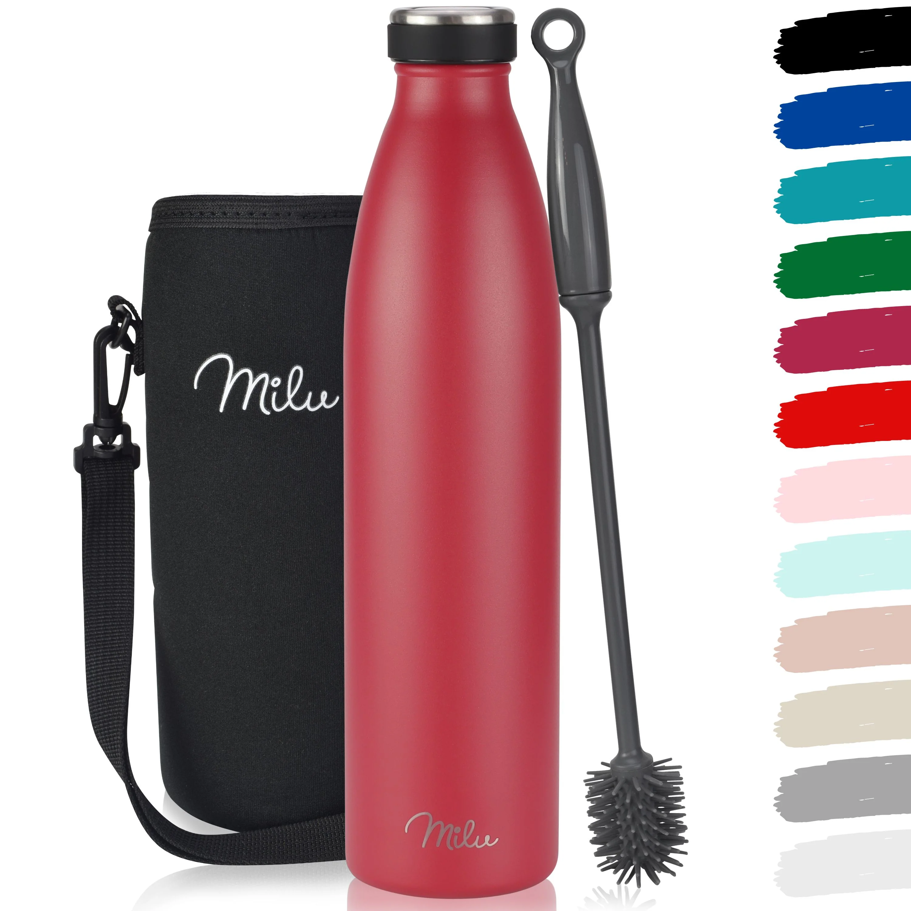 Outlet x Milu Edelstahl Trinkflasche 350ml, 500ml, 750ml, 1L, 1500ml - Image 23