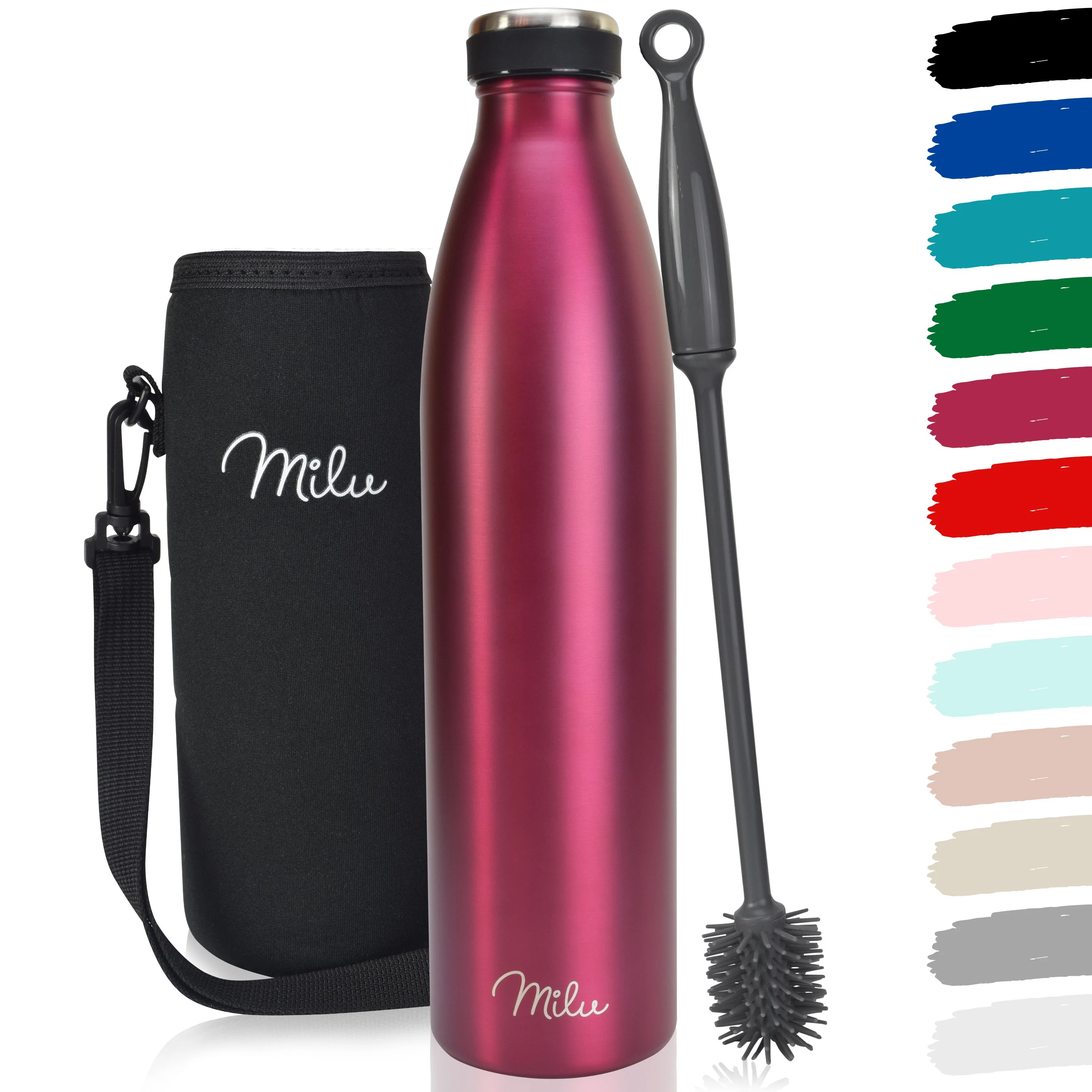 Outlet x Milu Edelstahl Trinkflasche 350ml, 500ml, 750ml, 1L, 1500ml - Image 25
