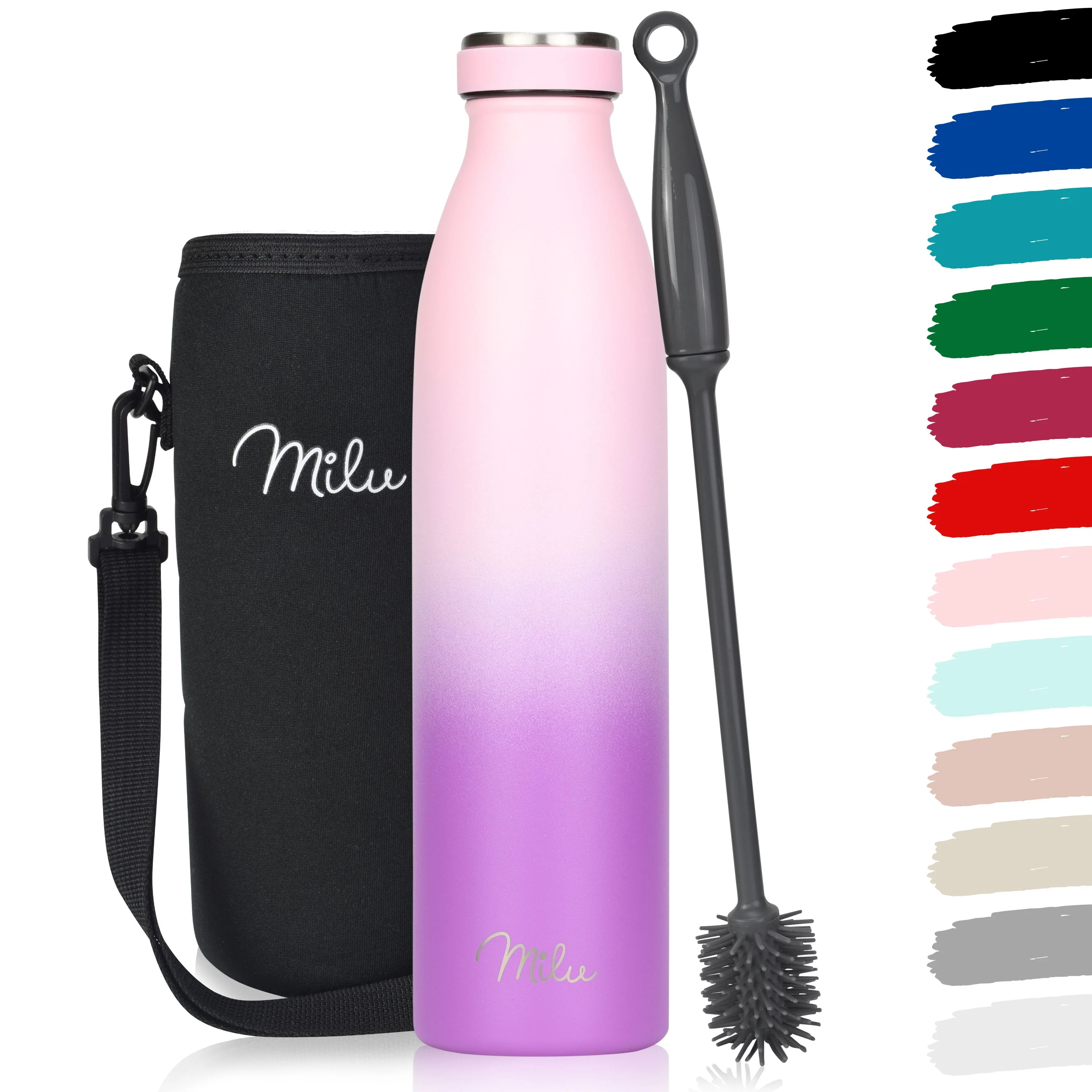 Outlet x Milu Edelstahl Trinkflasche 350ml, 500ml, 750ml, 1L, 1500ml - Image 28