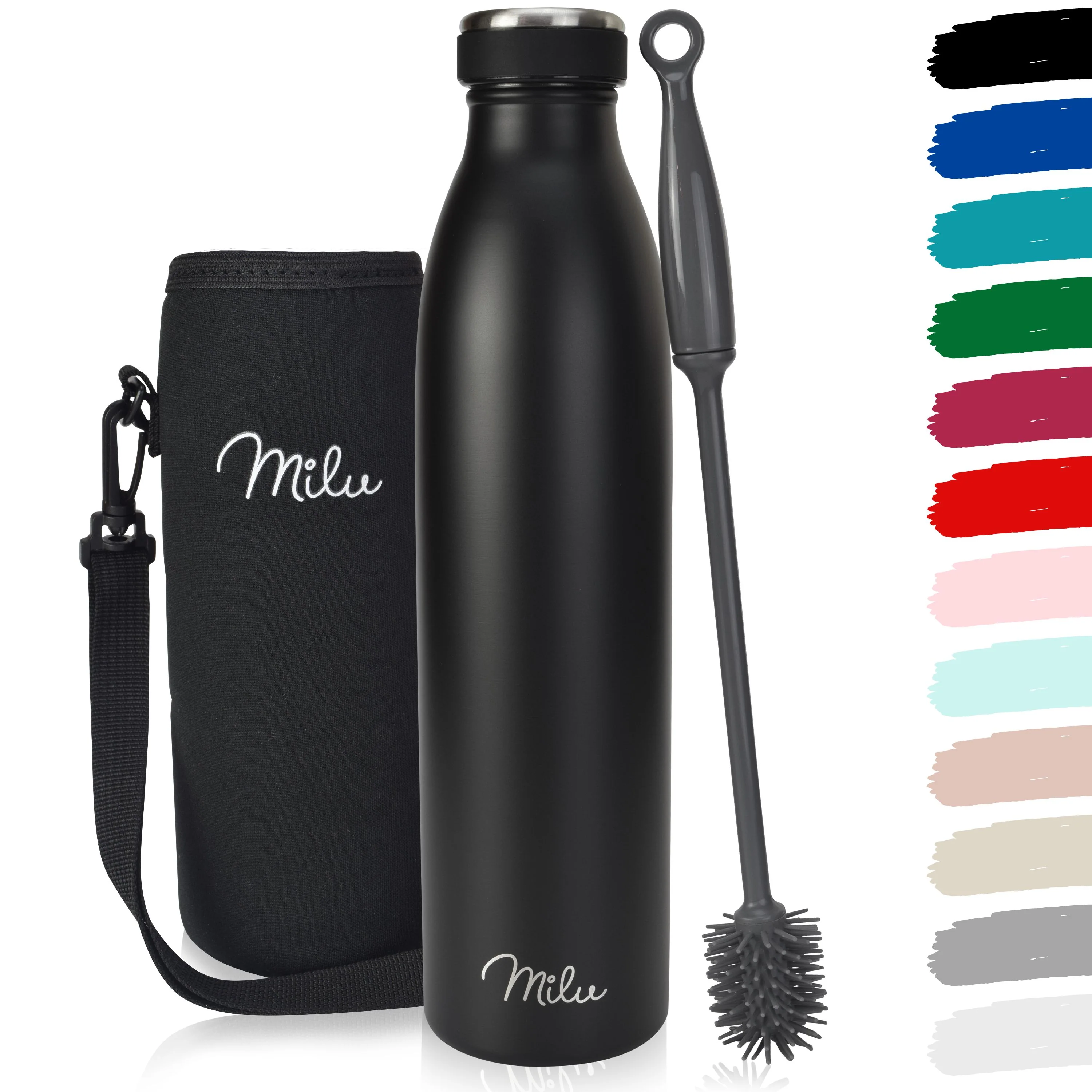 Outlet x Milu Edelstahl Trinkflasche 350ml, 500ml, 750ml, 1L, 1500ml - Image 29