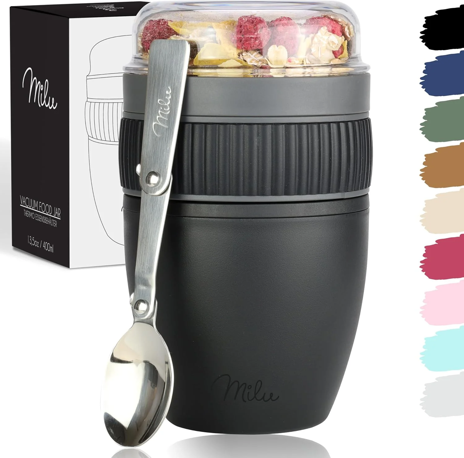 Outlet x Milu Müslibecher to go, auslaufsicher, Kunststoff (400ml) - Image 14
